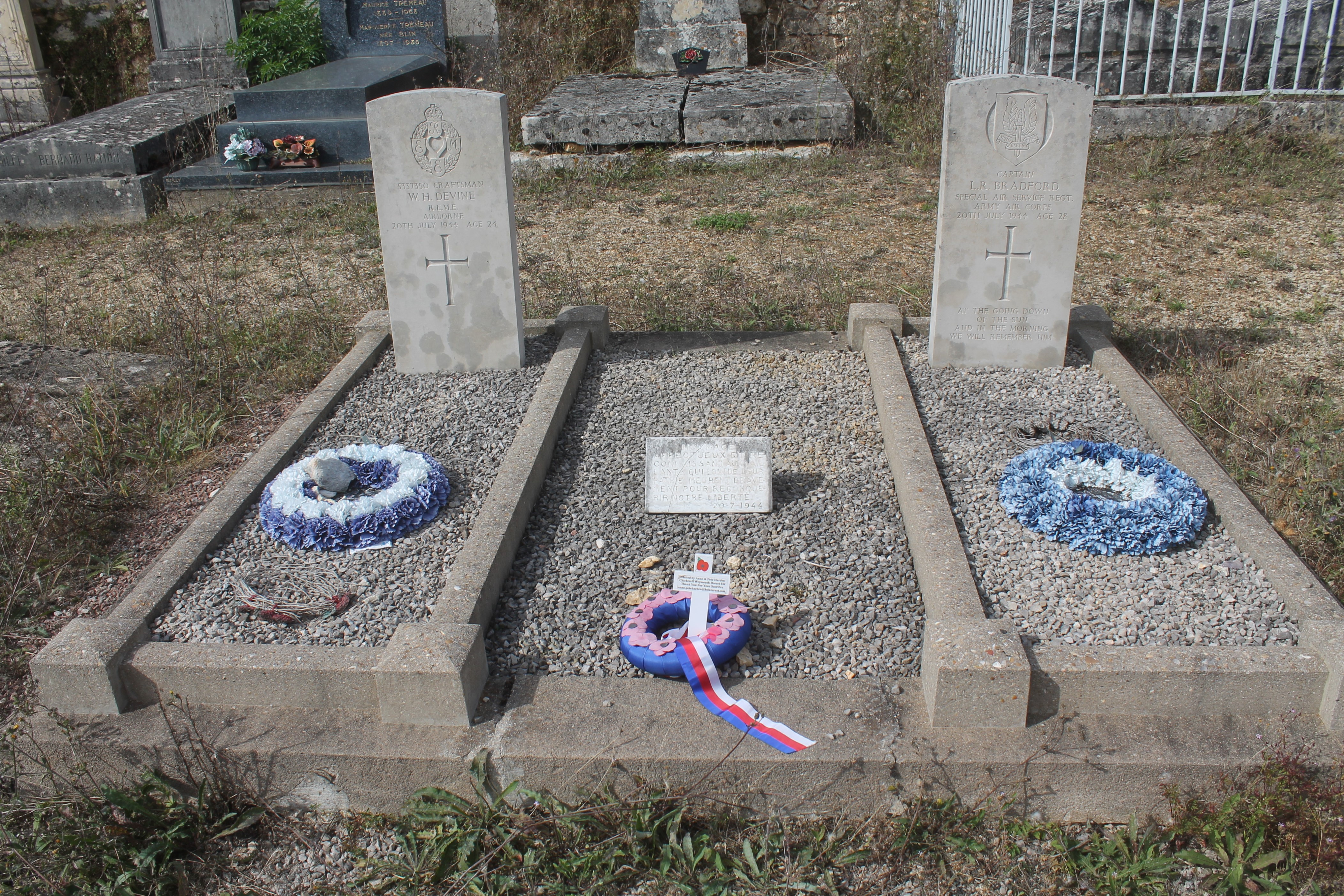 The two British War Graves (from Nicholas Vincent)