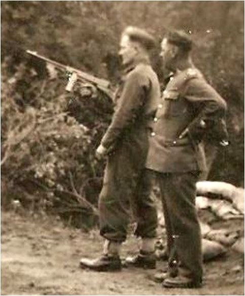 photo believed to be Harold George Transit Twelves, on the firing range
