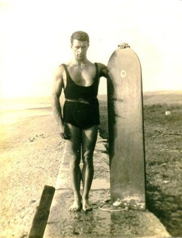 Nigel Oxenden surfing