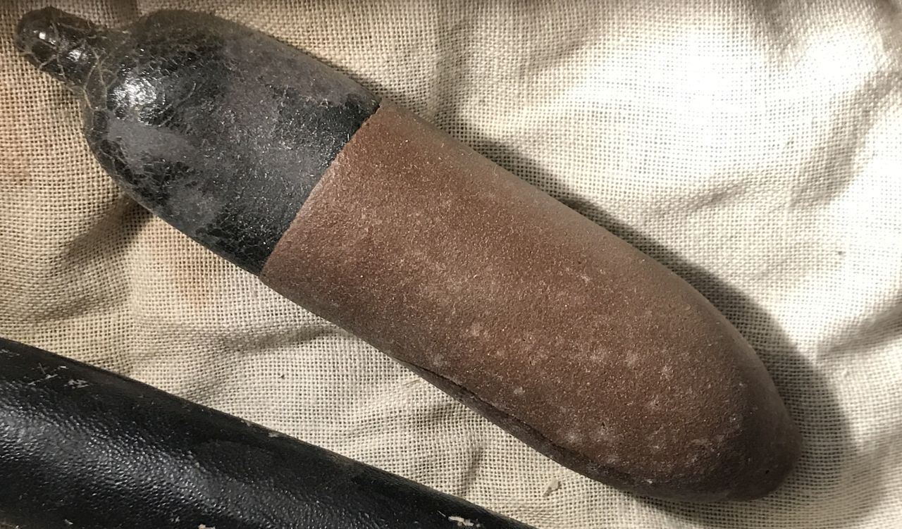 Paraffin Incendiary (Tyesule) on display in Normandy 2019