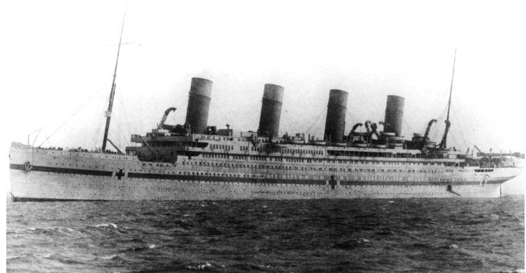H.M.S. Brittanic Hospital Ship 1916
