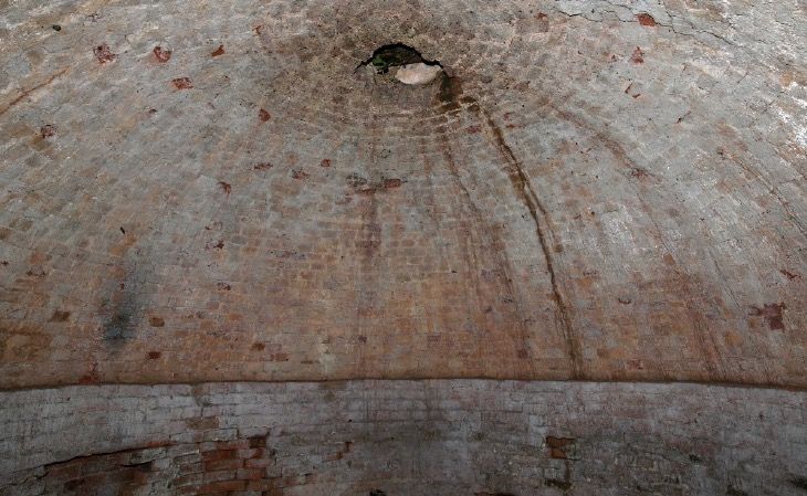 The roof or dome of the Ice House.