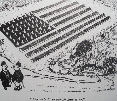 Marldon Cartoon US Army Camp