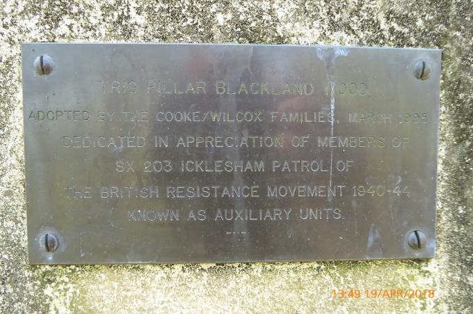 Trig Point plaque - Iklesham Patrol