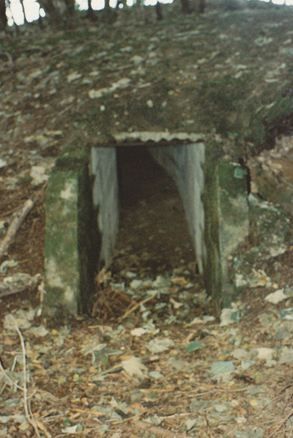 Entrance to escape tunnel in 1992