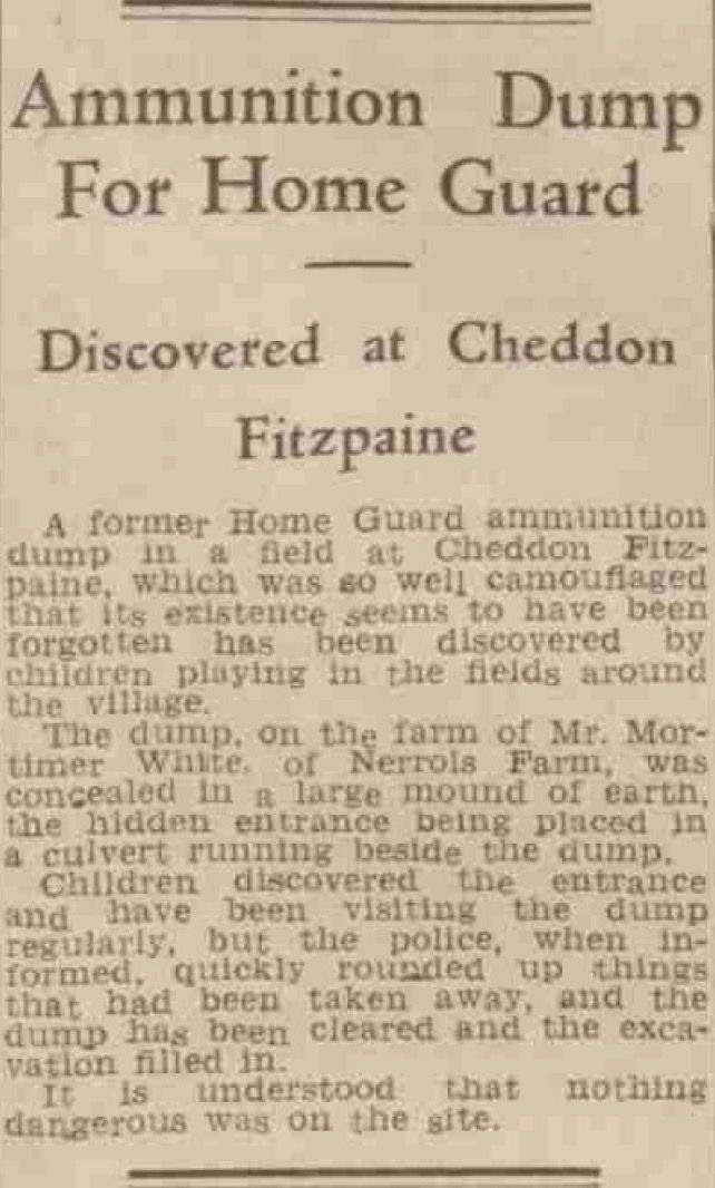 Newspaper article from the Somerset County Herald. May 3rd 1947.