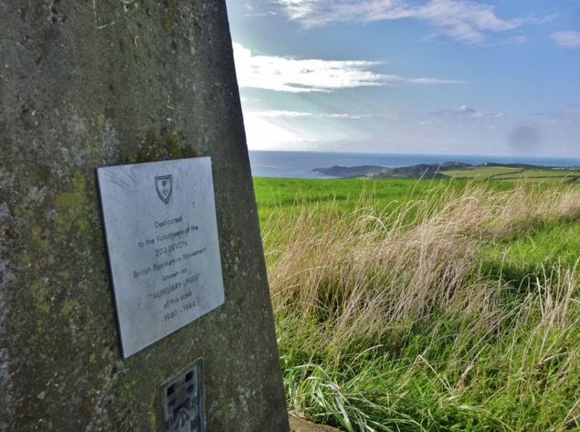 Trig Point on Eastcott Hill