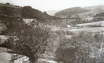 Ashbrittle Patrol target, Waterrow Viaduct in an old postcard 