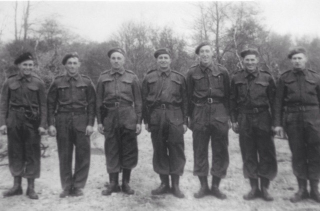 WestTytherley Patrol: from left to right is 1 Jack Davey 2 Chris Budden 3 Steve Stratton 4 Charley or David Noyce 5 Gordon Green 6 the other Noyce! 7 Stanley Bloomfield 