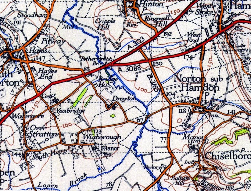 Drayton Covert 1940 OS map