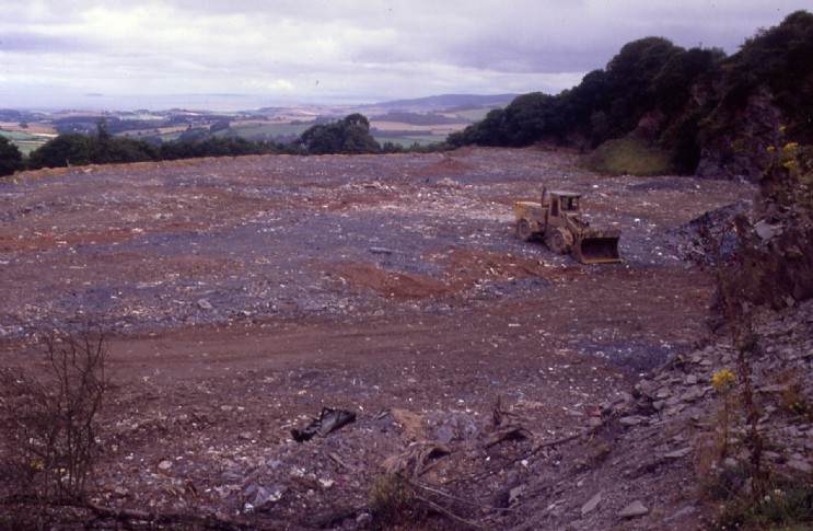 Treborough slate quarry 1990