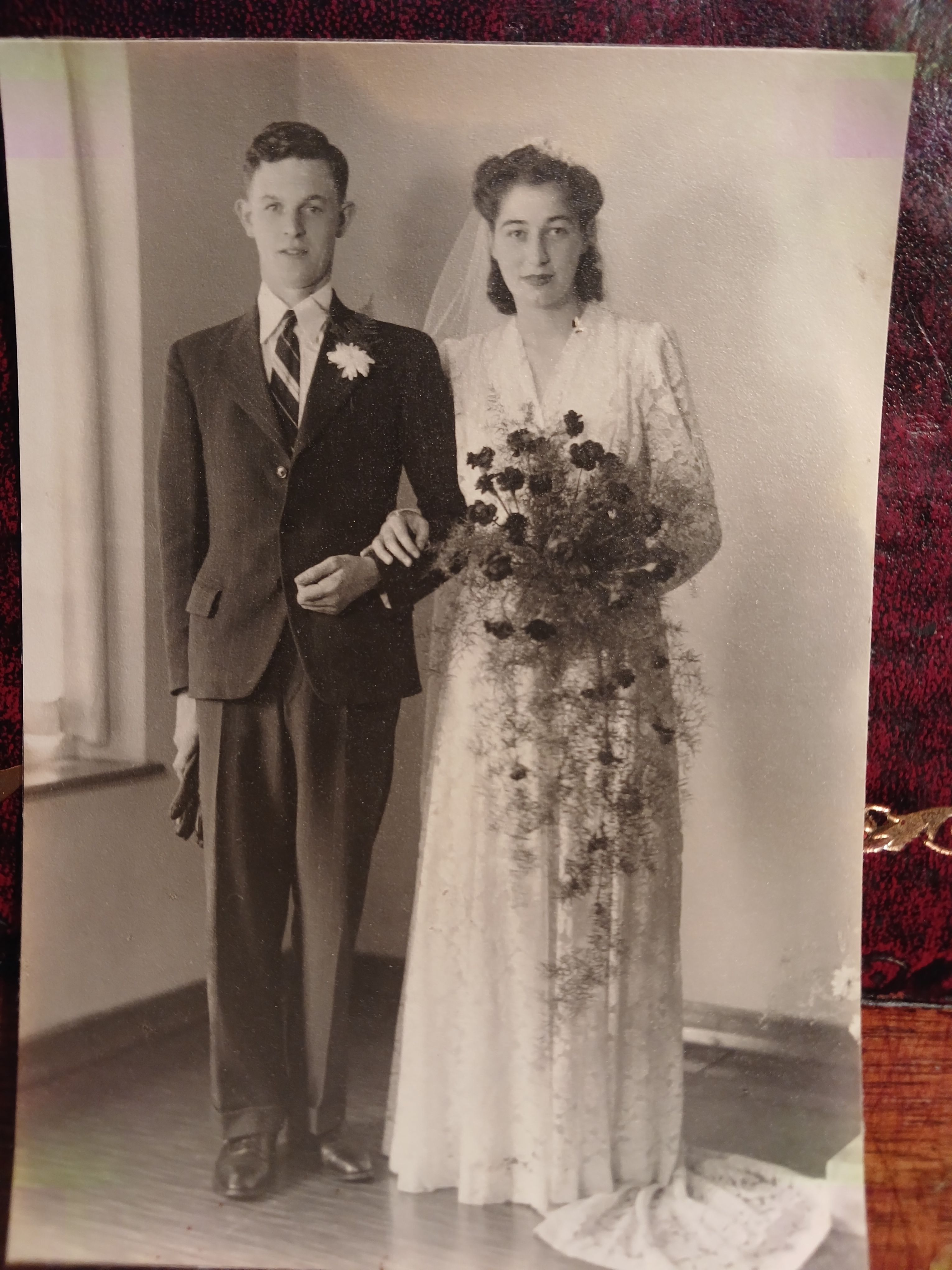 Mick and Peggy Hannaford Wedding 1945
