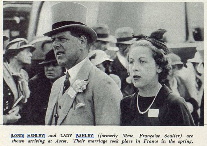 Lord and Lady Ashley The Sketch 23 June 1937