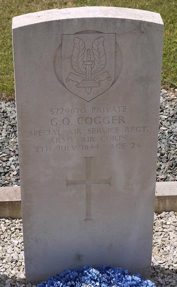 Cogger Memorial stone from Special Forces Roll of Honour