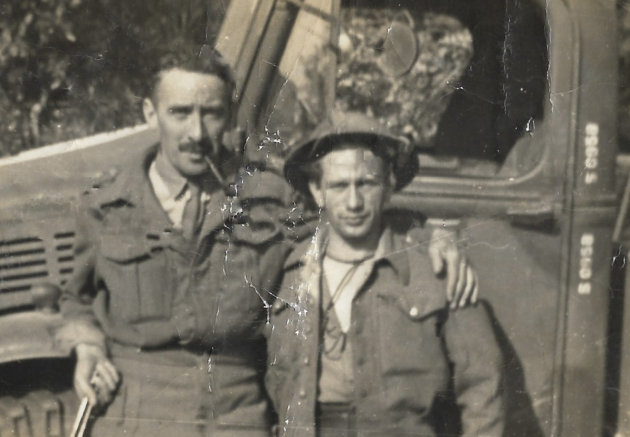 Edward Fingland and Friend in Army