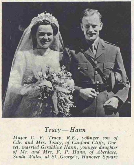 Cecil Francis Tracy May 1943 Wedding photo