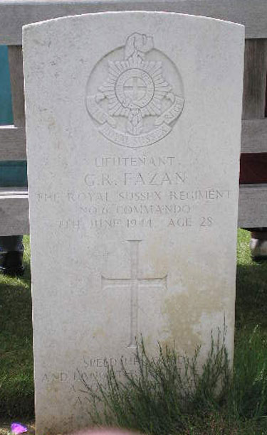 CWGC grave Fazan