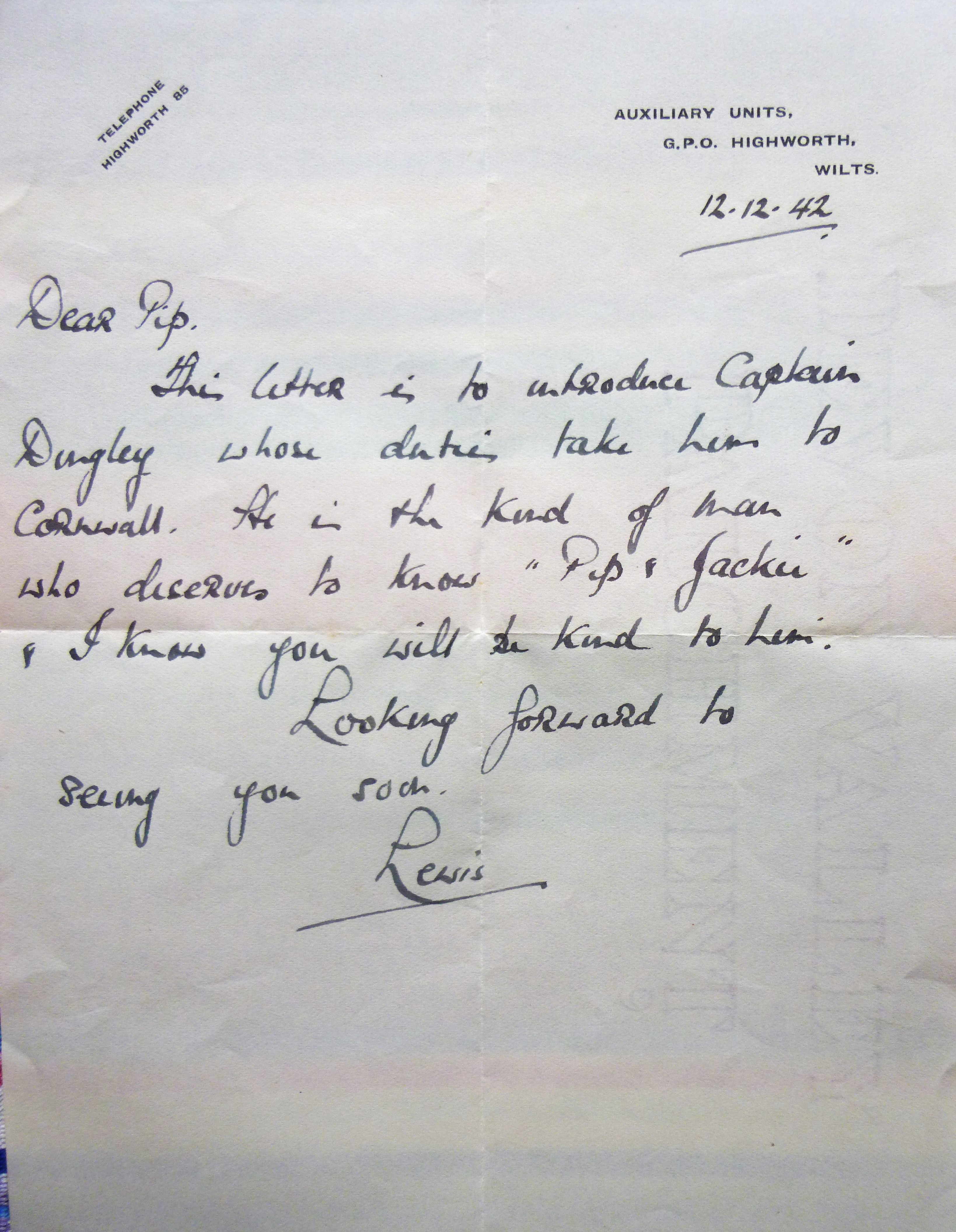 John Dingley letter