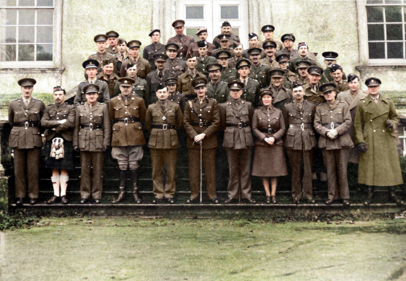 Coleshill steps photo - Colorized 