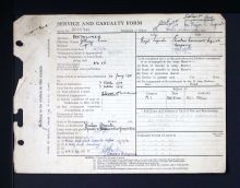 William Eric Bartholomew service record
