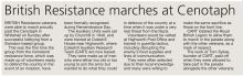 Cenotaph March - Swindon Advertiser - 12 Nov 2013