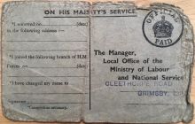 Joe Potterton's National Registration Card 2