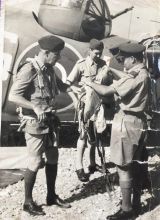 Mason Mac and Anthony Quayle parachute jump