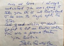 Edith Quayle to Joe letter 2