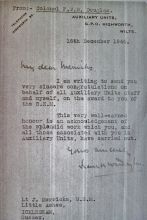 Sussex Jack Merrick BEM letter