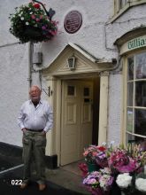 Auxilier Bob Millard outside the Post Office