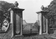 Coleshill House gates with house beyond