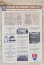 Coleshill House timeline plaque