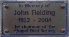 John Fielding plaque