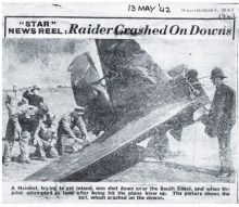 East Sussex Scouts with Heinkel Raider on Downs