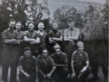 North Somerset Scout Section at Wedmore with some Auxiliers (Capt Radford and Francis Banwell). 1942