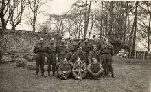 Group of men of the West Sussex Sussex Scout Section in the garden of the Old Rectory at South Stoke